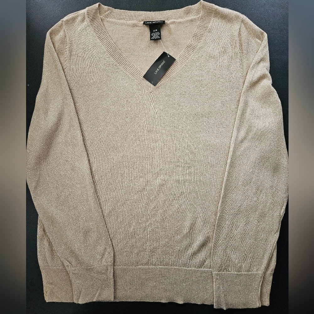 NWT - Gold Metallic Lane Bryant Jersey - Size 14/16